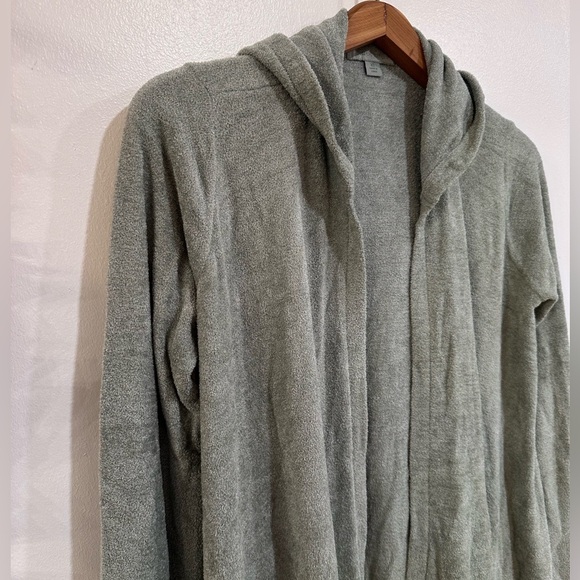 Barefoot Dreams CozyChic Ultra Lite Hooded Open Cardigan Women’s Size XSmall - Picture 2 of 6